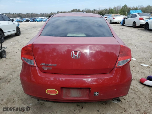 2012 Honda Accord Cpe EX with VIN 1HGCS1B7XCA021218, listed as a Copart auction lot 43865125 with 206,345 mi miles and Salvage Title. Bid and sale history available at carsss.com. Image 6.