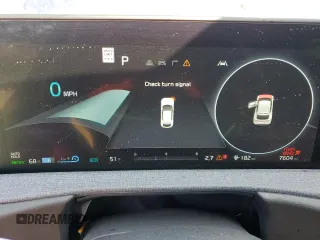 2023 Kia EV6 Wind with VIN KNDC34LA6P5607601, listed as a Copart auction lot 47719015 with 7,604 mi miles and Salvage Title. Bid and sale history available at carsss.com. Image 9.