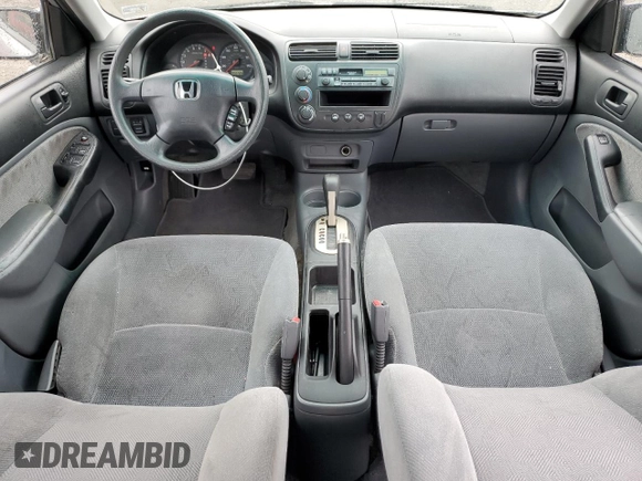 2001 Honda Civic LX with VIN 2HGES16531H537372, listed as a Copart auction lot 53040894 with 55,726 mi miles and Salvage Title. Bid and sale history available at carsss.com. Image 8.