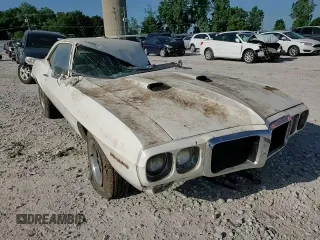1969 Pontiac Firebird with VIN 223379U134459, listed as a Copart auction lot 60249995 with Not provided miles and Clean title. Bid and sale history available at DreamBid. Image 13.