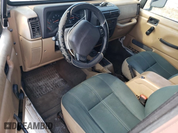 2001 Jeep Wrangler Sahara with VIN 1J4FA59SX1P338887, listed as a Copart auction lot 72835514 with 0 mi miles and Salvage Title. Bid and sale history available at carsss.com. Image 8.