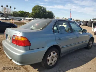 2000 Honda Civic EX with VIN 1HGEJ8649YL045994, listed as a Copart auction lot 50049695 with 119,083 mi miles and Salvage Title. Bid and sale history available at carsss.com. Image 3.