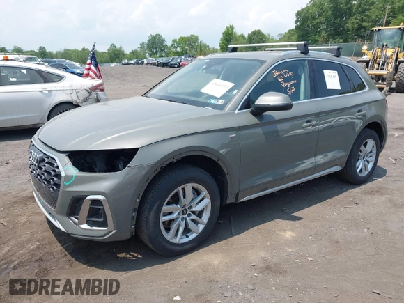 2023 Audi Q5 S line Premium with VIN WA1GAAFY5P2012863, listed as a IAAI auction lot 42416439 with 64,707 mi miles and . Bid and sale history available at DreamBid. Image 2.