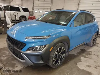 2022 Hyundai Kona Limited with VIN KM8K5CA31NU878259, listed as a IAAI auction lot 42027394 with 34,418 mi miles. Bid and sale history available at carsss.com. Image 19.