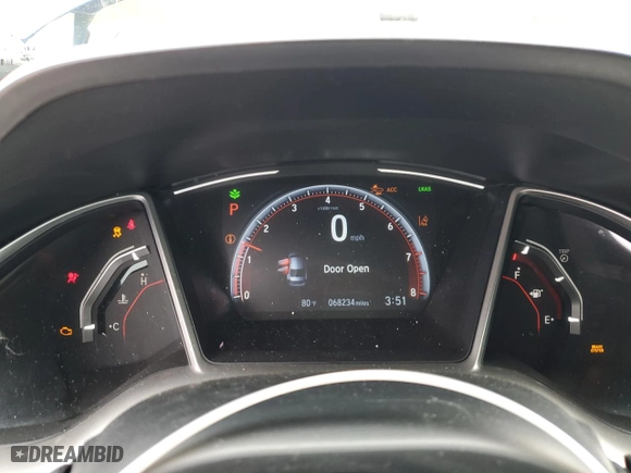 2021 Honda Civic Sedan Sport with VIN 2HGFC2F83MH505088, listed as a Copart auction lot 50549545 with 68,234 mi miles and Salvage Title. Bid and sale history available at carsss.com. Image 9.