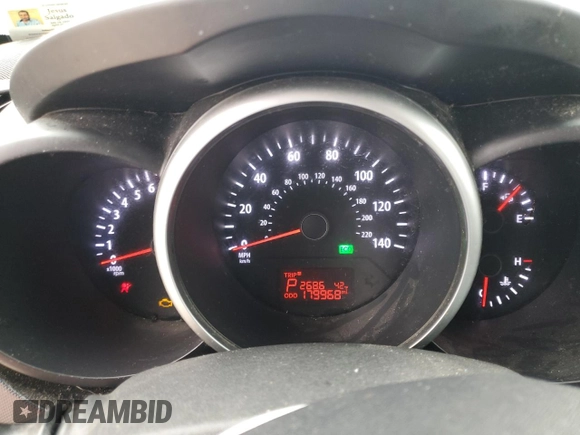 2013 Kia Soul + with VIN KNDJT2A6XD7765787, listed as a Copart auction lot 82016494 with 179,968 mi miles and Non Repairable. Bid and sale history available at carsss.com. Image 9.
