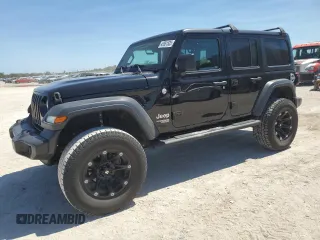2019 Jeep Wrangler Unlimited Sport S with VIN 1C4HJXDN8KW521899, listed as a Copart auction lot 49951505 with 61,919 mi miles and Salvage title. Bid and sale history available at DreamBid. Image 1.