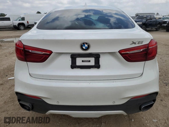 2018 BMW X6 sDrive35i with VIN 5UXKU0C52J0G80569, listed as a Copart auction lot 49991705 with 77,531 mi miles and Salvage Title. Bid and sale history available at carsss.com. Image 6.