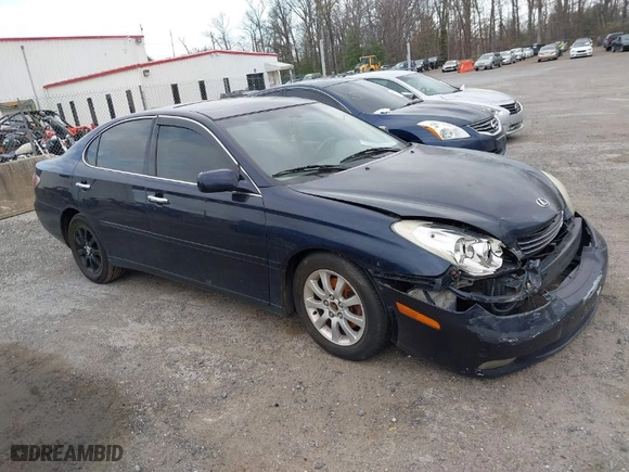 2003 Lexus ES 300 with VIN JTHBF30G330107049, listed as a IAAI auction lot 41858878 with 1 mi miles. Bid and sale history available at carsss.com. Image 1.