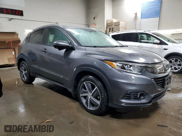 2021 Honda HR-V EX with VIN 3CZRU6H51MM720547, listed as a Copart auction lot 44375115 with 39,407 mi miles and Salvage Title. Bid and sale history available at carsss.com. Image 4.