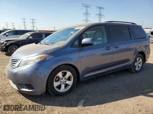 2015 Toyota Sienna LE AAS with VIN 5TDKK3DC3FS596221, listed as a Copart auction lot 48704235 with 194,571 mi miles and Salvage Title. Bid and sale history available at carsss.com. Image 1.