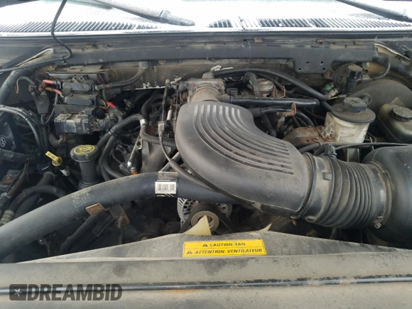 1998 Ford F-150 XL with VIN 2FTRX08L2WCA75995, listed as a Copart auction lot 43717305 with 301,987 mi miles and Salvage title. Bid and sale history available at DreamBid. Image 11.