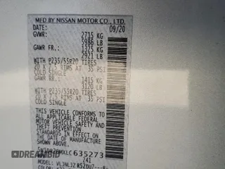 2020 Nissan Pathfinder Platinum with VIN 5N1DR2DMXLC635273, listed as a Copart auction lot 77443424 with 40,292 mi miles and Salvage Title. Bid and sale history available at carsss.com. Image 14.