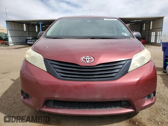 2011 Toyota Sienna with VIN 5TDZK3DC6BS032409, listed as a Copart auction lot 50069725 with 231,085 mi miles and Salvage Title. Bid and sale history available at carsss.com. Image 5.