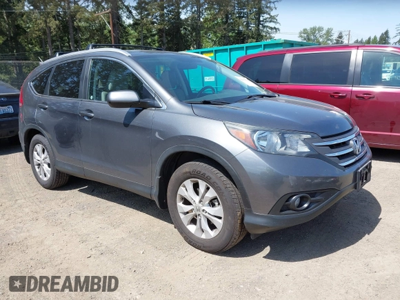 2014 Honda CR-V EX-L with VIN 5J6RM4H79EL077096, listed as a IAAI auction lot 42153513 with 104,972 mi miles and . Bid and sale history available at DreamBid. Image 1.