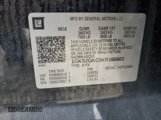 2019 GMC Yukon XL SLT with VIN 1GKS2GKC5KR166603, listed as a Copart auction lot 57913715 with 126,609 mi miles and Salvage title. Bid and sale history available at DreamBid. Image 13.