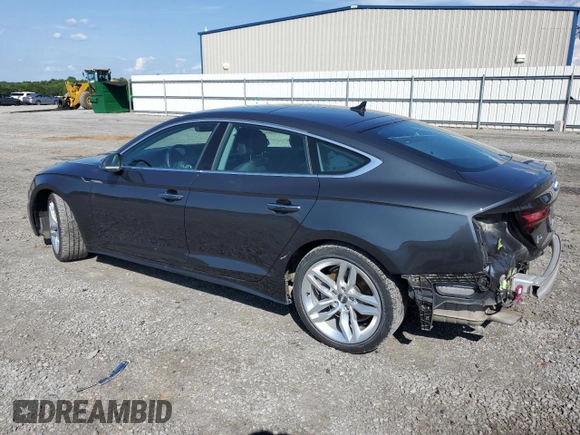 2022 Audi A5 Sportback Premium with VIN WAUABCF58NA040165, listed as a Copart auction lot 65185634 with 34,527 mi miles and Salvage Title. Bid and sale history available at carsss.com. Image 2.