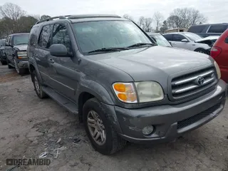 2003 Toyota Sequoia Limited with VIN 5TDBT48A03S166816, listed as a IAAI auction lot 41519203 with 269,229 mi miles. Bid and sale history available at carsss.com. Image 1.