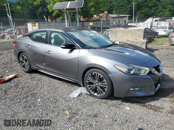2016 Nissan Maxima SL with VIN 1N4AA6APXGC903559, listed as a Copart auction lot 61213525 with 124,575 mi miles and Salvage title. Bid and sale history available at DreamBid. Image 4.