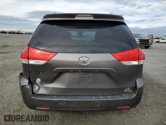 2014 Toyota Sienna LE with VIN 5TDJK3DC7ES073648, listed as a Copart auction lot 50554095 with 136,236 mi miles and Salvage Title. Bid and sale history available at DreamBid. Image 6.