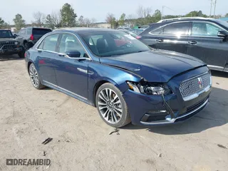2017 Lincoln Continental Reserve with VIN 1LN6L9NP0H5627027, listed as a IAAI auction lot 41705519 with 127,472 mi miles. Bid and sale history available at carsss.com. Image 1.