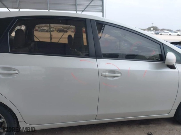 2017 Toyota Prius v Two with VIN JTDZN3EU0HJ071095, listed as a IAAI auction lot 41567524 with 46,892 mi miles. Bid and sale history available at carsss.com. Image 14.
