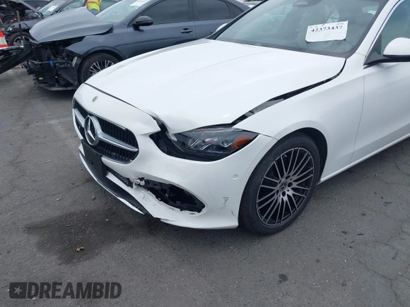 2023 Mercedes-Benz C 300 with VIN W1KAF4GB7PR092981, listed as a IAAI auction lot 42373437 with 18,028 mi miles and . Bid and sale history available at DreamBid. Image 6.
