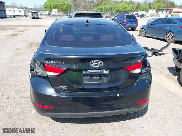 2016 Hyundai Elantra SE with VIN KMHDH4AE2GU641130, listed as a IAAI auction lot 41929284 with 122,688 mi miles. Bid and sale history available at carsss.com. Image 16.