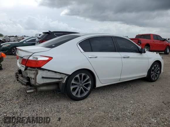 2014 Honda Accord Sport with VIN 1HGCR2F58EA191591, listed as a Copart auction lot 55064385 with 152,703 mi miles and Salvage Title. Bid and sale history available at DreamBid. Image 3.