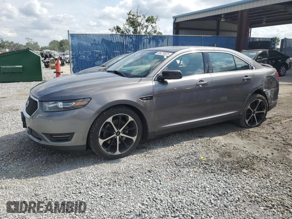 2014 Ford Taurus SHO with VIN 1FAHP2KT2EG152366, listed as a Copart auction lot 56479525 with 82,639 mi miles and Salvage title. Bid and sale history available at DreamBid. Image 1.