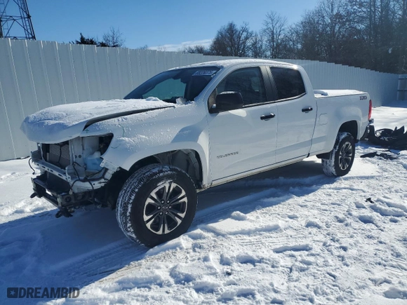 2021 Chevrolet Colorado 4WD Z71 with VIN 1GCGTDEN8M1151301, listed as a Copart auction lot 88226375 with 89,259 mi miles and Salvage Title. Bid and sale history available at carsss.com. Image 1.