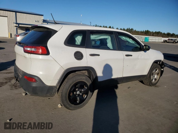 2017 Jeep Cherokee Sport with VIN 1C4PJMAS4HD234617, listed as a Copart auction lot 80662074 with 125,362 mi miles and Salvage title. Bid and sale history available at DreamBid. Image 3.