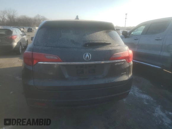 2014 Acura RDX Tech Pkg with VIN 5J8TB4H53EL020488, listed as a Copart auction lot 42102675 with 0 mi miles and Salvage Title. Bid and sale history available at carsss.com. Image 6.