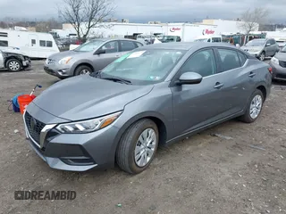 2022 Nissan Sentra S with VIN 3N1AB8BV9NY307592, listed as a IAAI auction lot 41947673 with 17,638 mi miles. Bid and sale history available at carsss.com. Image 2.