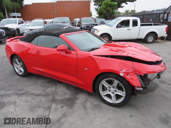 2018 Chevrolet Camaro 1LT with VIN 1G1FB3DX1J0119182, listed as a Copart auction lot 64380023 with 79,426 mi miles. Bid and sale history available at carsss.com. Image 1.