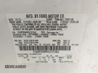 2012 Ford Taurus SEL with VIN 1FAHP2EW9CG121263, listed as a IAAI auction lot 41785838 with 185,433 mi miles and . Bid and sale history available at DreamBid. Image 9.