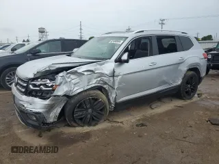 2019 Volkswagen Atlas SEL Premium z VIN 1V2NR2CA7KC620520, wystawiony jako Copart lot #62408994 z przebiegiem 87 799 mil mil oraz Szkody całkowita. Historia ofert i sprzedaży dostępna na DreamBid. Obrazek 1.