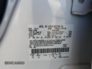 2013 Ford Edge Limited with VIN 2FMDK3KC5DBA31832, listed as a Copart auction lot 47881495 with 214,944 mi miles and Salvage Title. Bid and sale history available at carsss.com. Image 15.