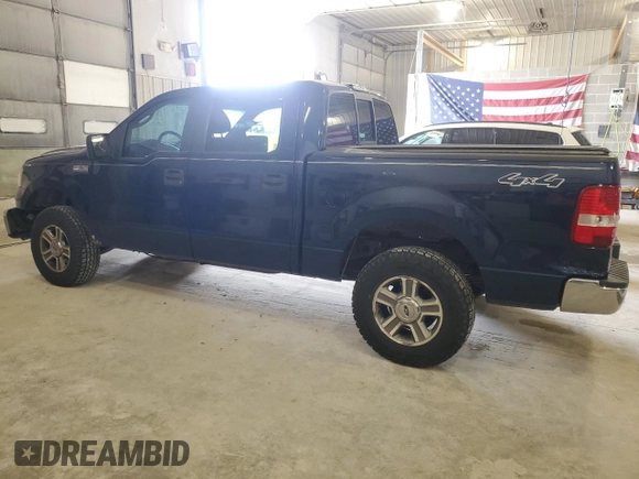 2007 Ford F-150 XLT with VIN 1FTPW14V77FA40978, listed as a Copart auction lot 50758655 with 185,243 mi miles and Salvage Title. Bid and sale history available at carsss.com. Image 2.