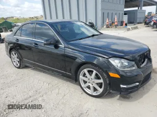 2014 Mercedes-Benz C-Class C 250 Sport with VIN WDDGF4HBXEA962789, listed as a Copart auction lot 52615585 with 12,177 mi miles and Salvage Title. Bid and sale history available at carsss.com. Image 4.