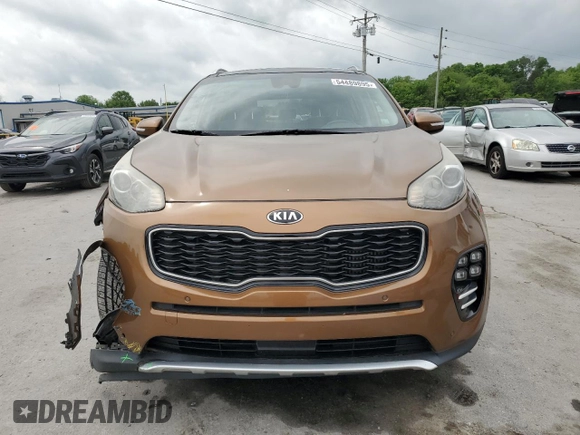 2017 Kia Sportage SX Turbo with VIN KNDPR3A66H7203597, listed as a Copart auction lot 54489895 with 121,997 mi miles and Salvage title. Bid and sale history available at DreamBid. Image 5.