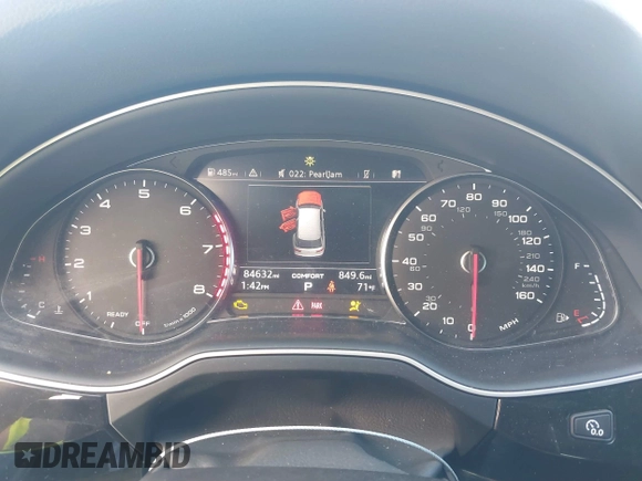 2019 Audi Q7 Premium with VIN WA1AAAF71KD007167, listed as a IAAI auction lot 41685423 with 84,632 mi miles and . Bid and sale history available at DreamBid. Image 7.