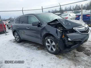 2016 Acura MDX with VIN 5FRYD4H26GB044762, listed as a IAAI auction lot 41400131 with 122,213 mi miles. Bid and sale history available at carsss.com. Image 1.