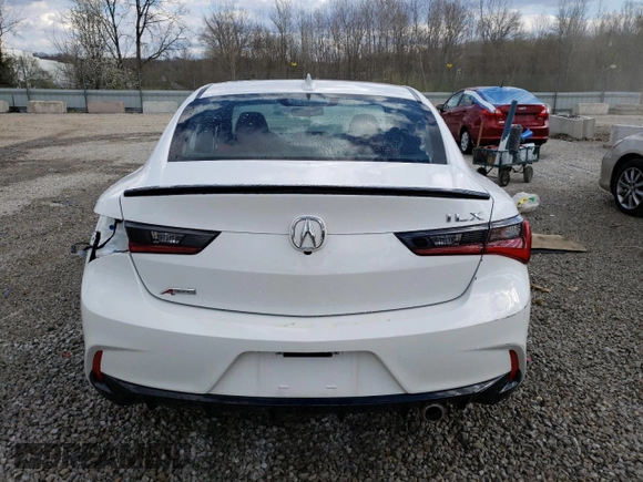 2022 Acura ILX w/Premium/A-Spec Package with VIN 19UDE2F80NA006332, listed as a Copart auction lot 50320165 with 24,053 mi miles and Salvage Title. Bid and sale history available at carsss.com. Image 6.