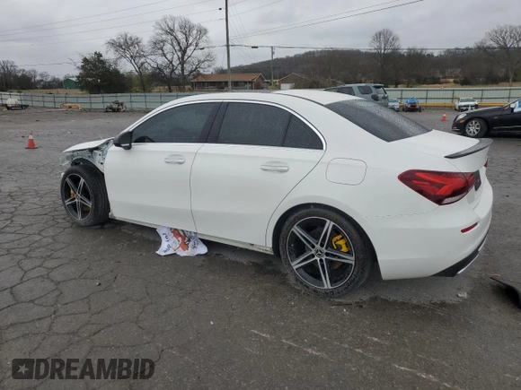 2020 Mercedes-Benz A 220 with VIN W1K3G4EB9LJ223927, listed as a Copart auction lot 49829255 with 37,088 mi miles and Salvage Title. Bid and sale history available at DreamBid. Image 2.
