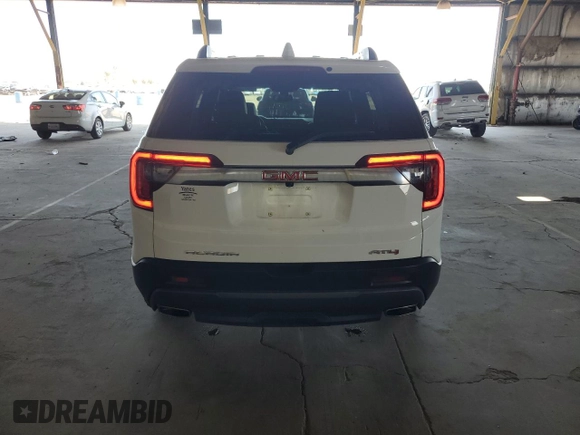2022 GMC Acadia AT4 with VIN 1GKKNLLS5NZ180883, listed as a Copart auction lot 56915655 with 68,595 mi miles and Salvage title. Bid and sale history available at DreamBid. Image 6.