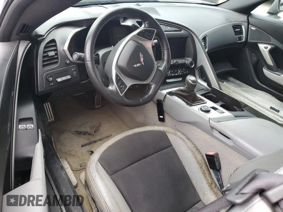 2016 Chevrolet Corvette 2LT with VIN 1G1YD3D76G5102327, listed as a Copart auction lot 73645504 with 0 mi miles and Salvage Title. Bid and sale history available at carsss.com. Image 8.