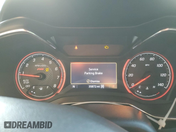 2022 Chevrolet TrailBlazer RS with VIN KL79MUSL5NB082536, listed as a Copart auction lot 64905334 with 35,872 mi miles and Salvage Title. Bid and sale history available at DreamBid. Image 9.