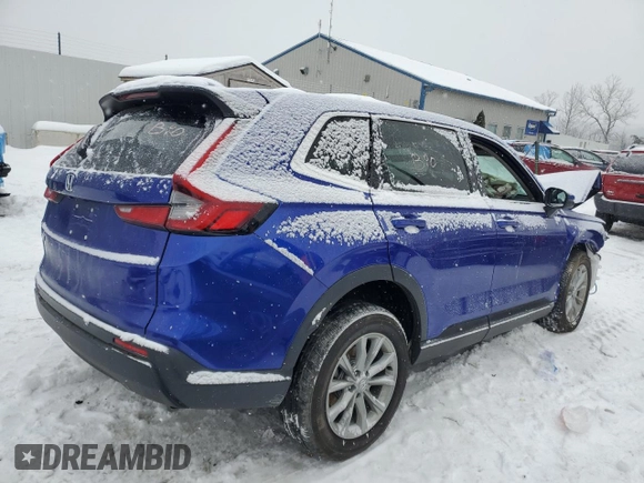 2024 Honda CR-V EX-L with VIN 5J6RS4H7XRL011278, listed as a Copart auction lot 87604255 with 0 mi miles and Salvage Title. Bid and sale history available at carsss.com. Image 3.