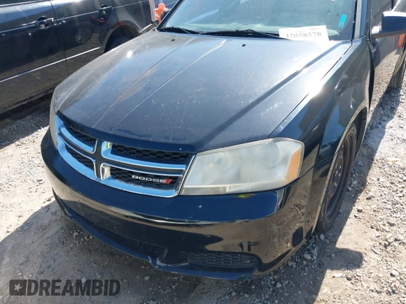 2014 Dodge Avenger SE with VIN 1C3CDZAB9EN173407, listed as a IAAI auction lot 42058578 with 197,205 mi miles and . Bid and sale history available at DreamBid. Image 6.